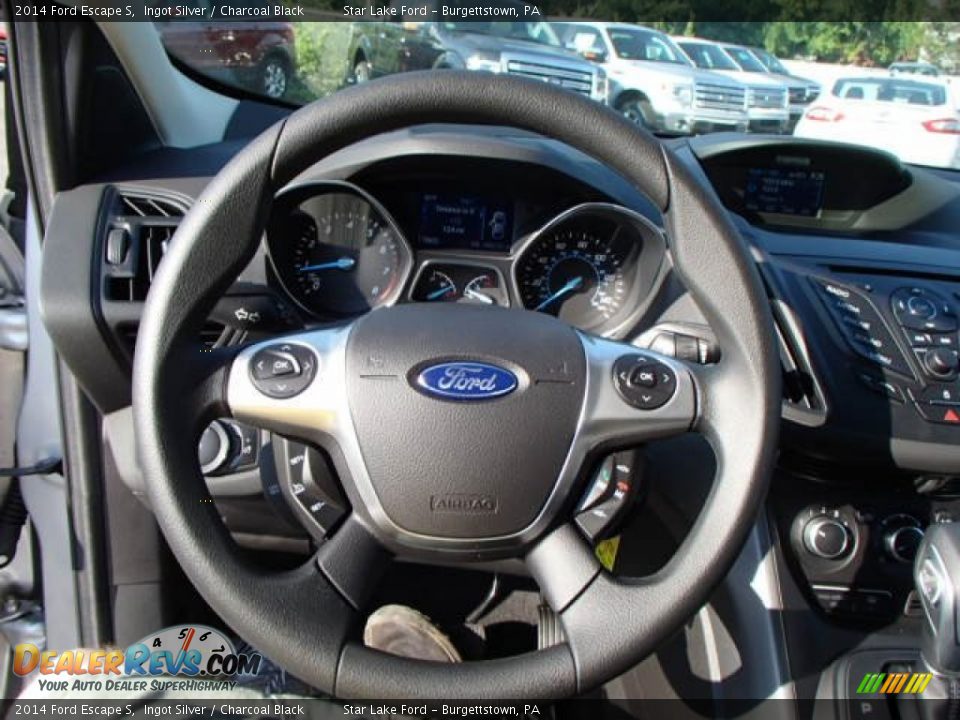 2014 Ford Escape S Ingot Silver / Charcoal Black Photo #22