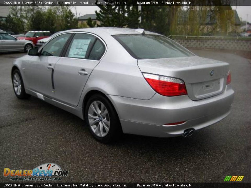 2009 BMW 5 Series 535xi Sedan Titanium Silver Metallic / Black Dakota Leather Photo #3