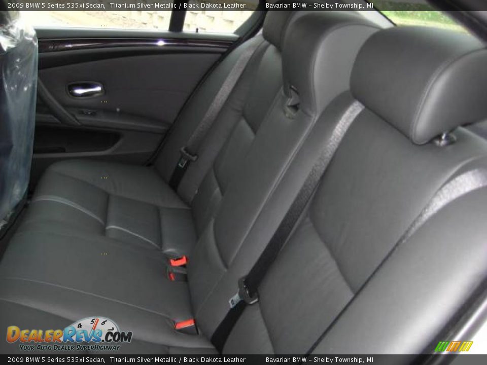 2009 BMW 5 Series 535xi Sedan Titanium Silver Metallic / Black Dakota Leather Photo #11