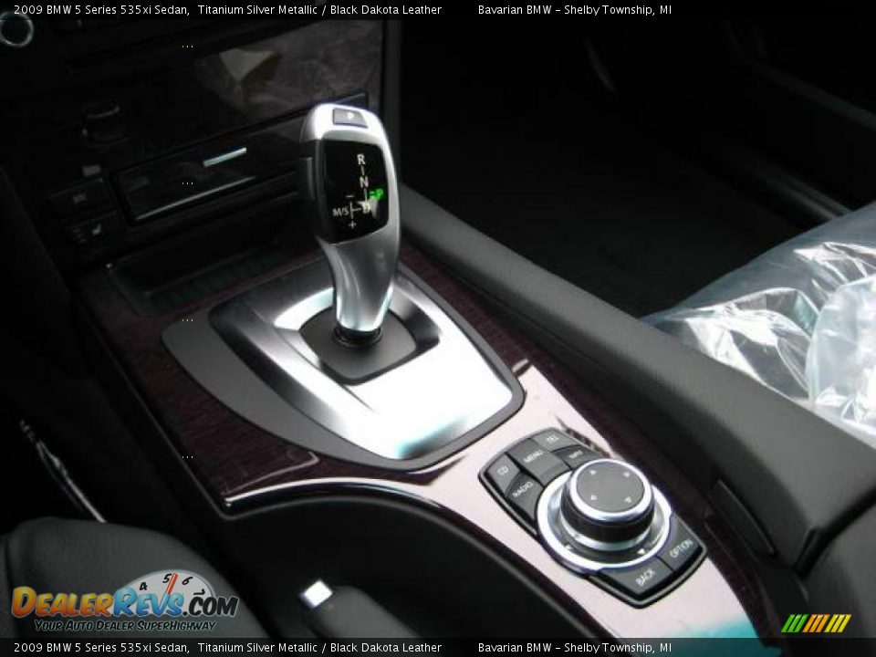 2009 BMW 5 Series 535xi Sedan Titanium Silver Metallic / Black Dakota Leather Photo #14