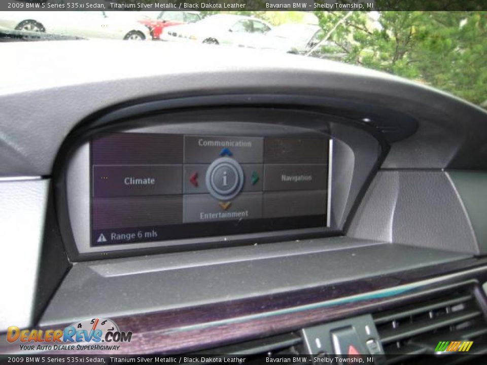 2009 BMW 5 Series 535xi Sedan Titanium Silver Metallic / Black Dakota Leather Photo #15