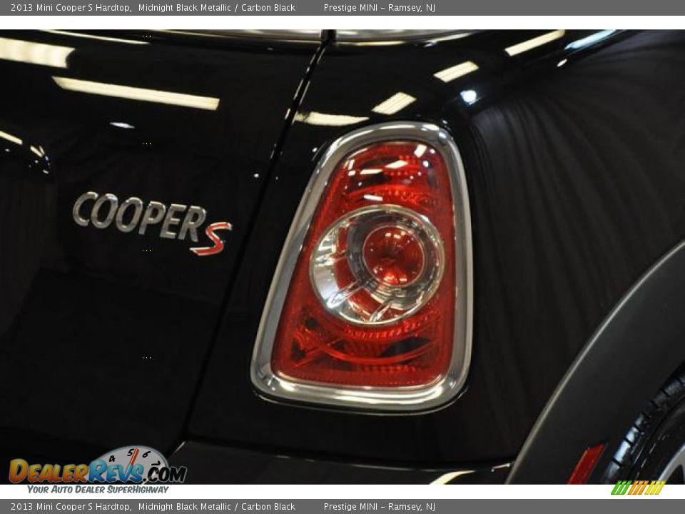 2013 Mini Cooper S Hardtop Midnight Black Metallic / Carbon Black Photo #14