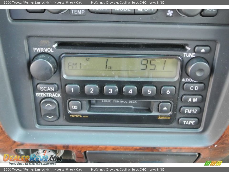 2000 Toyota 4Runner Limited 4x4 Natural White / Oak Photo #13