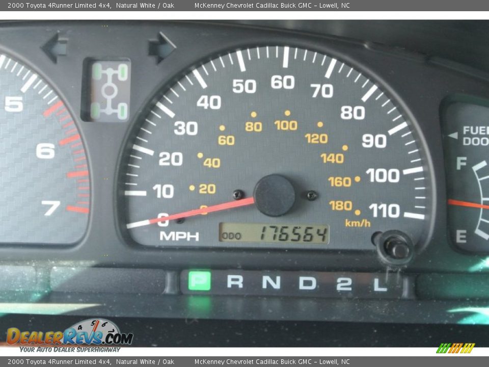 2000 Toyota 4Runner Limited 4x4 Natural White / Oak Photo #16