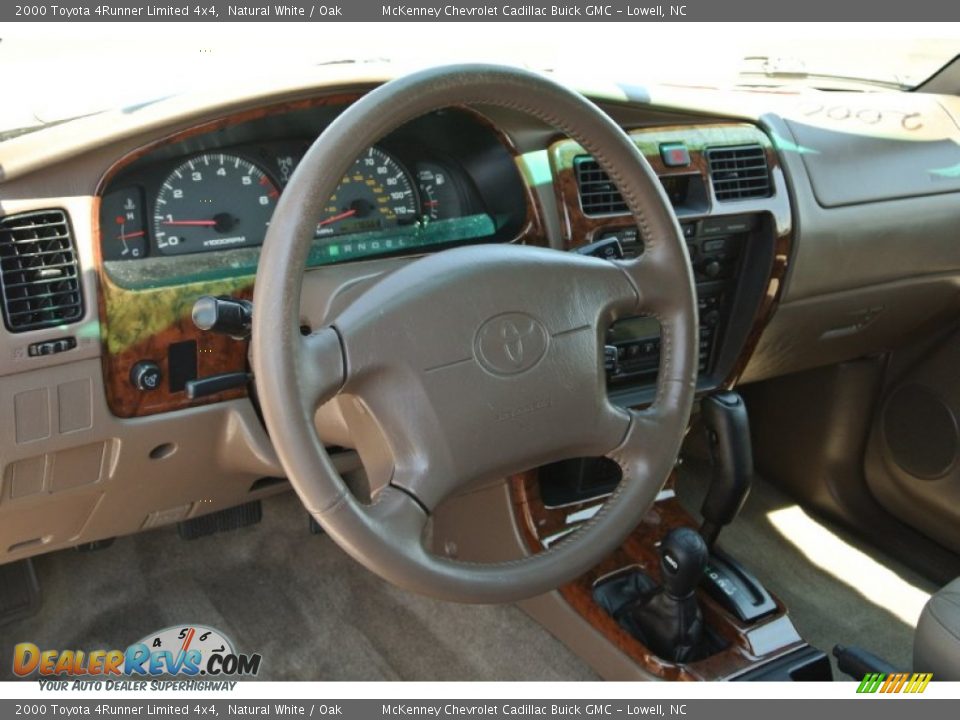 2000 Toyota 4Runner Limited 4x4 Natural White / Oak Photo #24