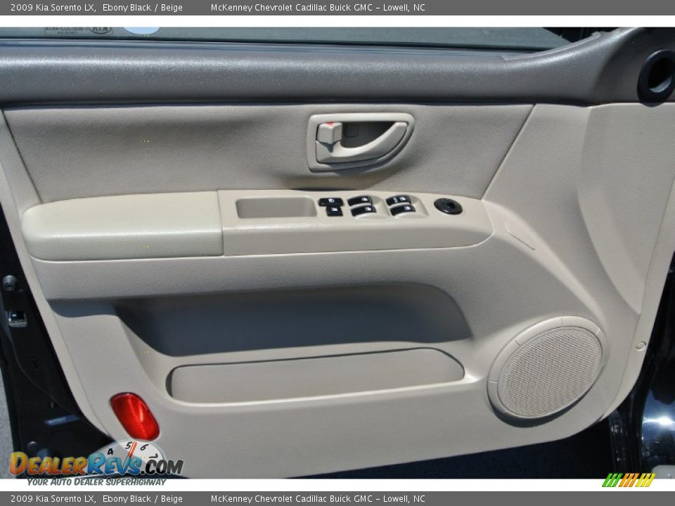 2009 Kia Sorento LX Ebony Black / Beige Photo #9