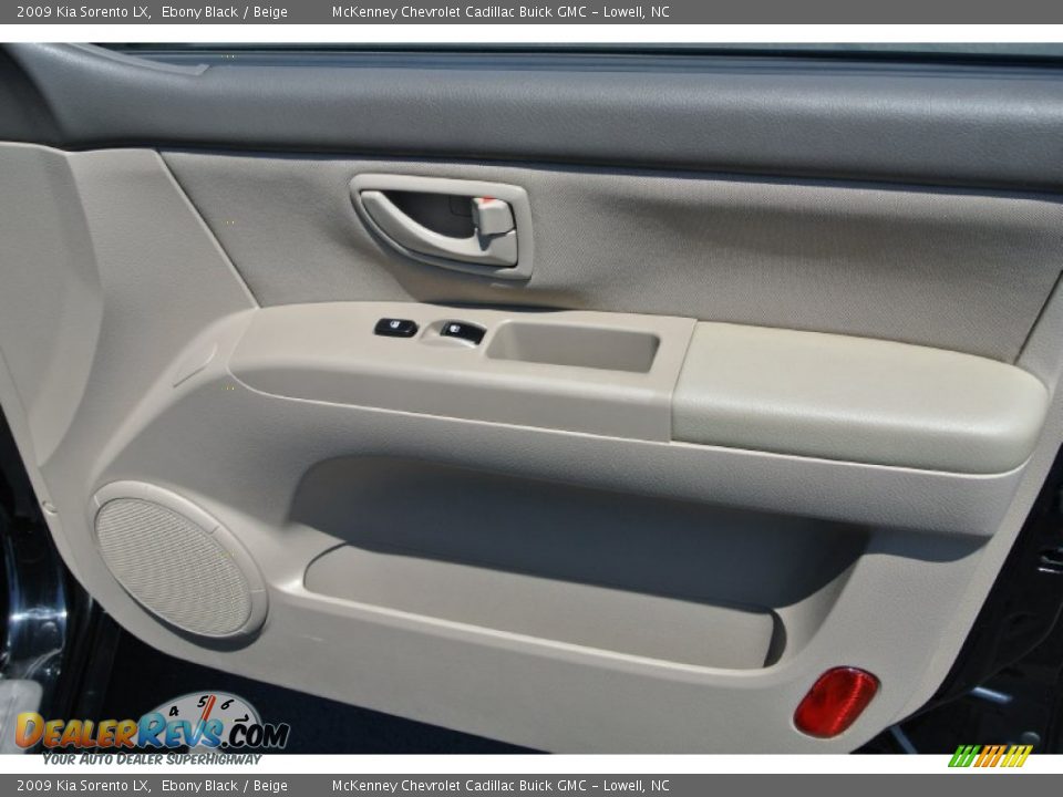 2009 Kia Sorento LX Ebony Black / Beige Photo #19