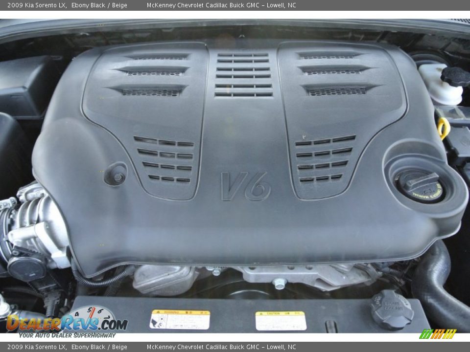 2009 Kia Sorento LX Ebony Black / Beige Photo #23