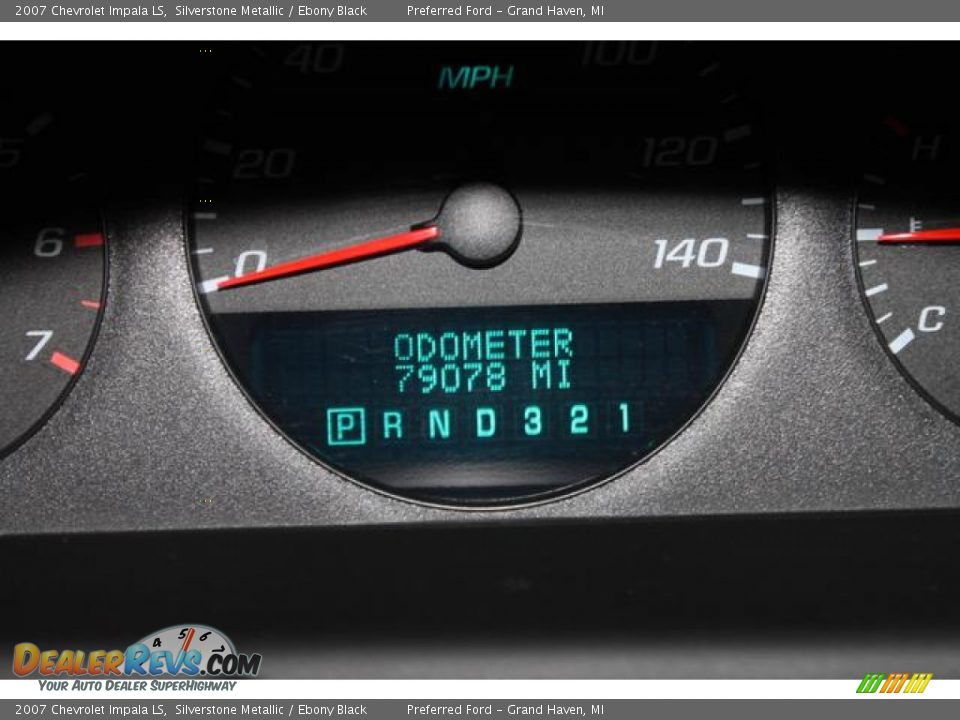2007 Chevrolet Impala LS Silverstone Metallic / Ebony Black Photo #18