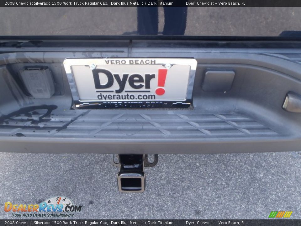 2008 Chevrolet Silverado 1500 Work Truck Regular Cab Dark Blue Metallic / Dark Titanium Photo #5