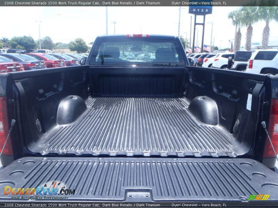 2008 Chevrolet Silverado 1500 Work Truck Regular Cab Dark Blue Metallic / Dark Titanium Photo #6
