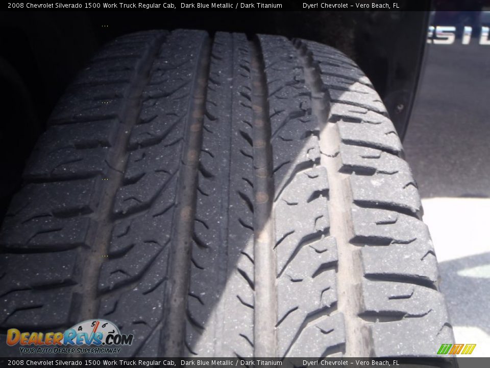 2008 Chevrolet Silverado 1500 Work Truck Regular Cab Dark Blue Metallic / Dark Titanium Photo #8
