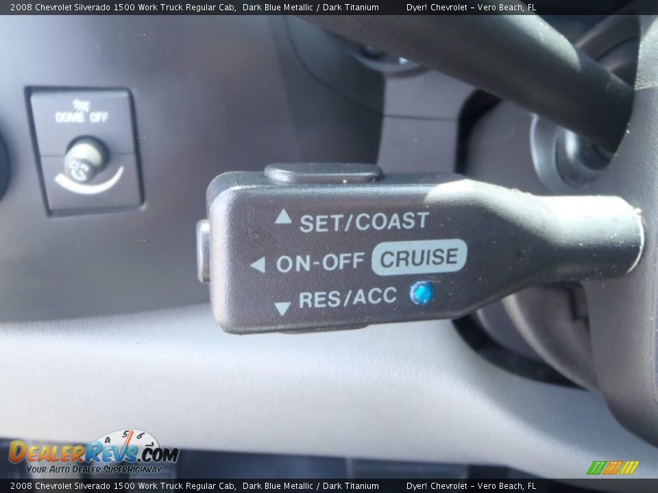 2008 Chevrolet Silverado 1500 Work Truck Regular Cab Dark Blue Metallic / Dark Titanium Photo #16