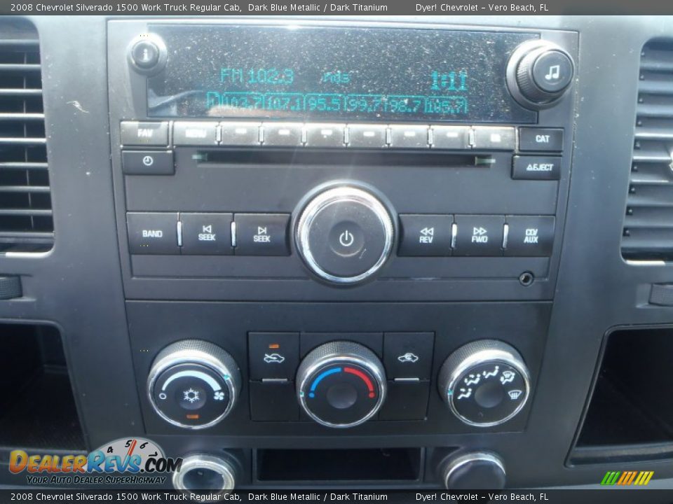 2008 Chevrolet Silverado 1500 Work Truck Regular Cab Dark Blue Metallic / Dark Titanium Photo #17