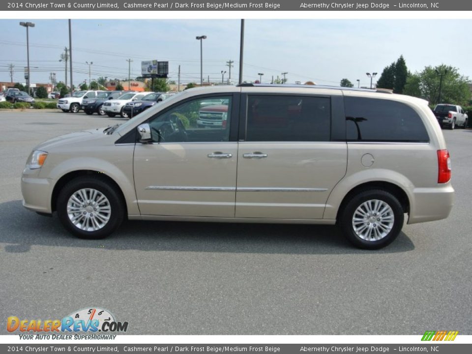 2014 Chrysler Town & Country Limited Cashmere Pearl / Dark Frost Beige/Medium Frost Beige Photo #3