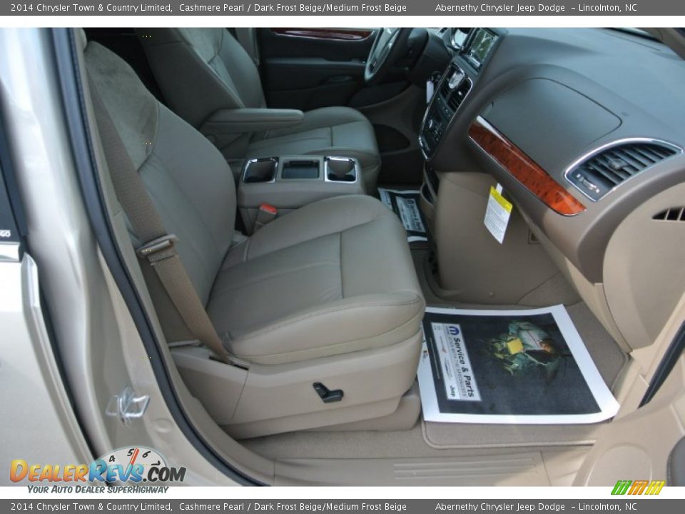 2014 Chrysler Town & Country Limited Cashmere Pearl / Dark Frost Beige/Medium Frost Beige Photo #19