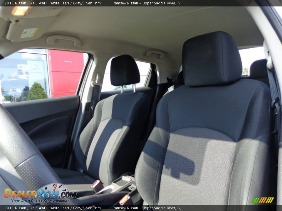 2011 Nissan Juke S AWD White Pearl / Gray/Silver Trim Photo #7