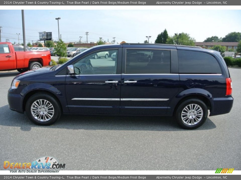 2014 Chrysler Town & Country Touring-L True Blue Pearl / Dark Frost Beige/Medium Frost Beige Photo #3