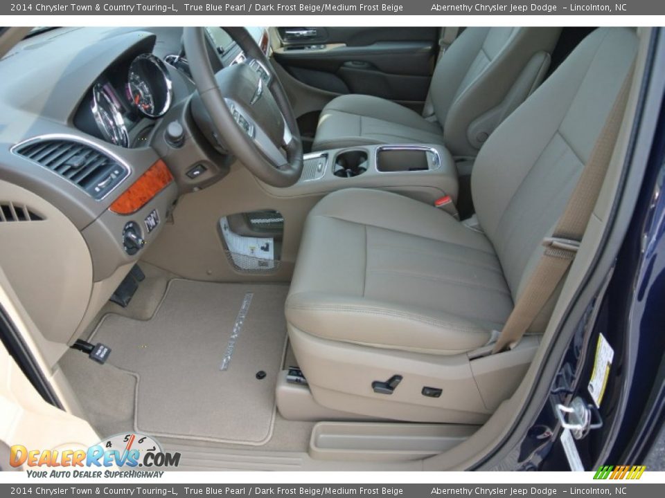 2014 Chrysler Town & Country Touring-L True Blue Pearl / Dark Frost Beige/Medium Frost Beige Photo #8