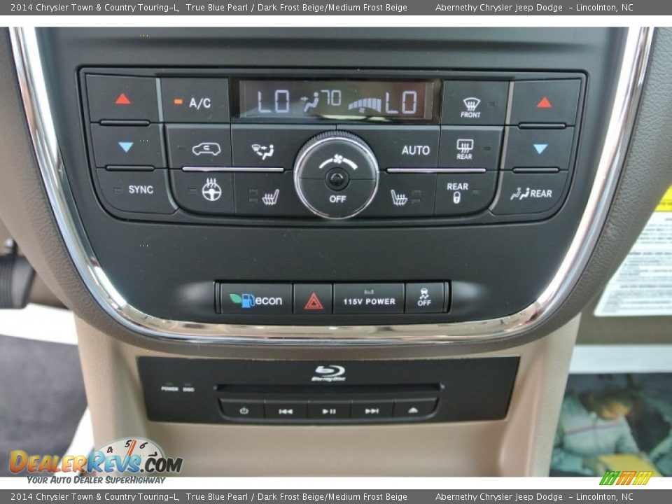 2014 Chrysler Town & Country Touring-L True Blue Pearl / Dark Frost Beige/Medium Frost Beige Photo #10