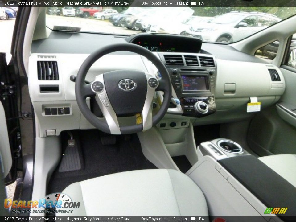 2013 Toyota Prius v Two Hybrid Magnetic Gray Metallic / Misty Gray Photo #12