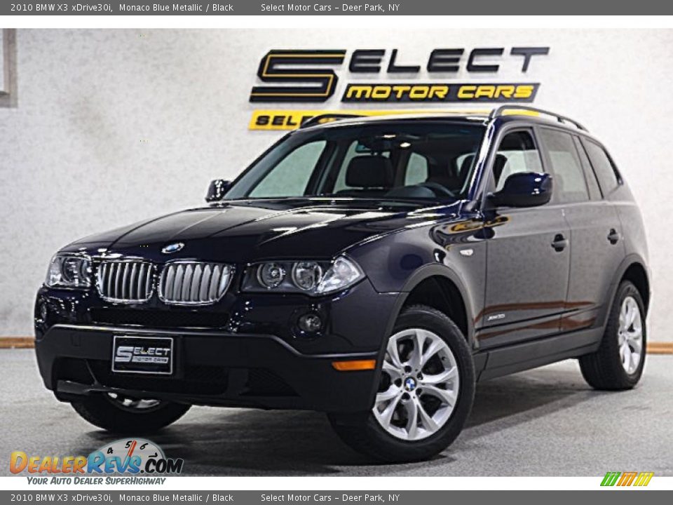 2010 BMW X3 xDrive30i Monaco Blue Metallic / Black Photo #1