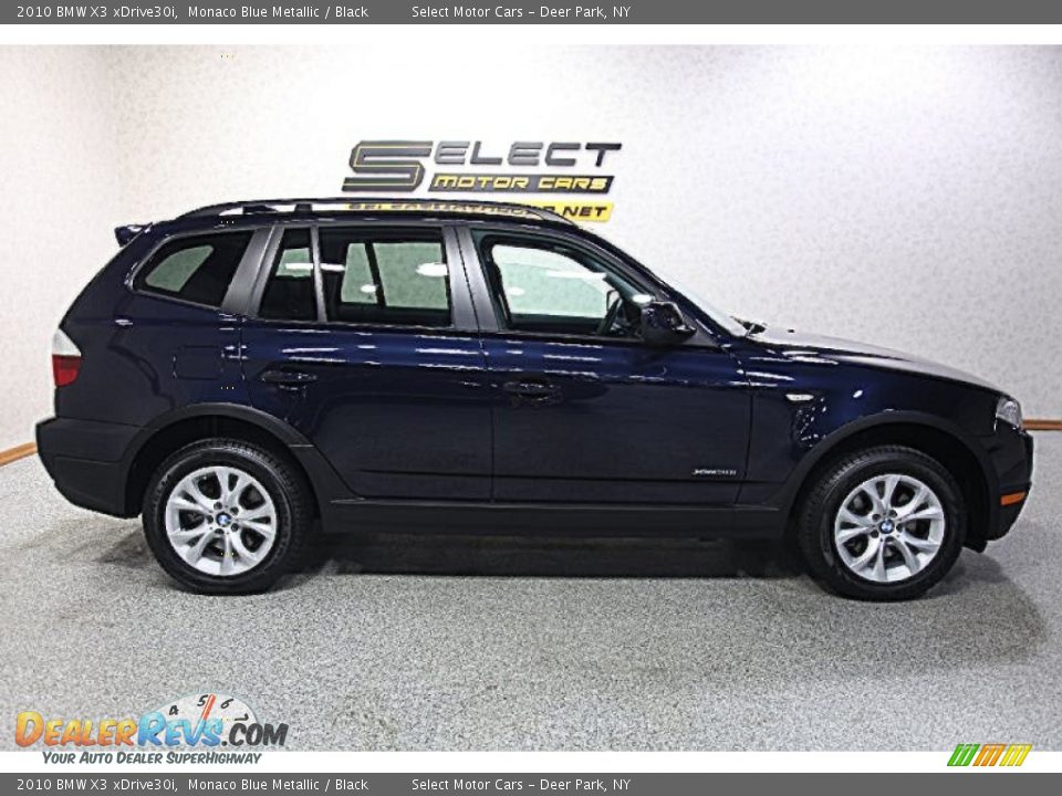 2010 BMW X3 xDrive30i Monaco Blue Metallic / Black Photo #4