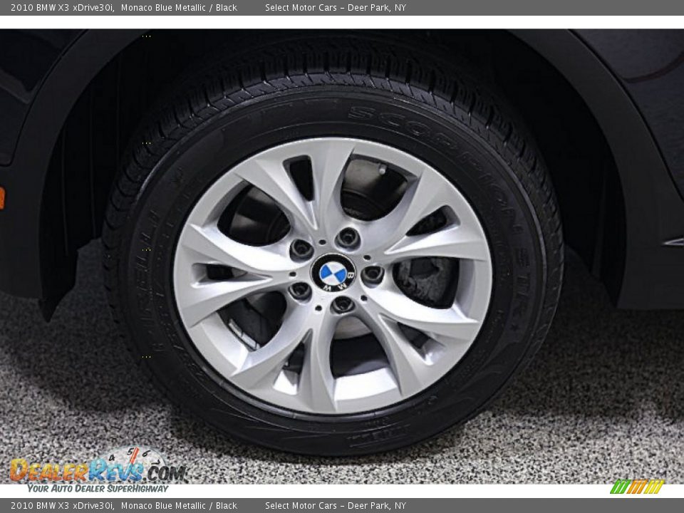 2010 BMW X3 xDrive30i Monaco Blue Metallic / Black Photo #7