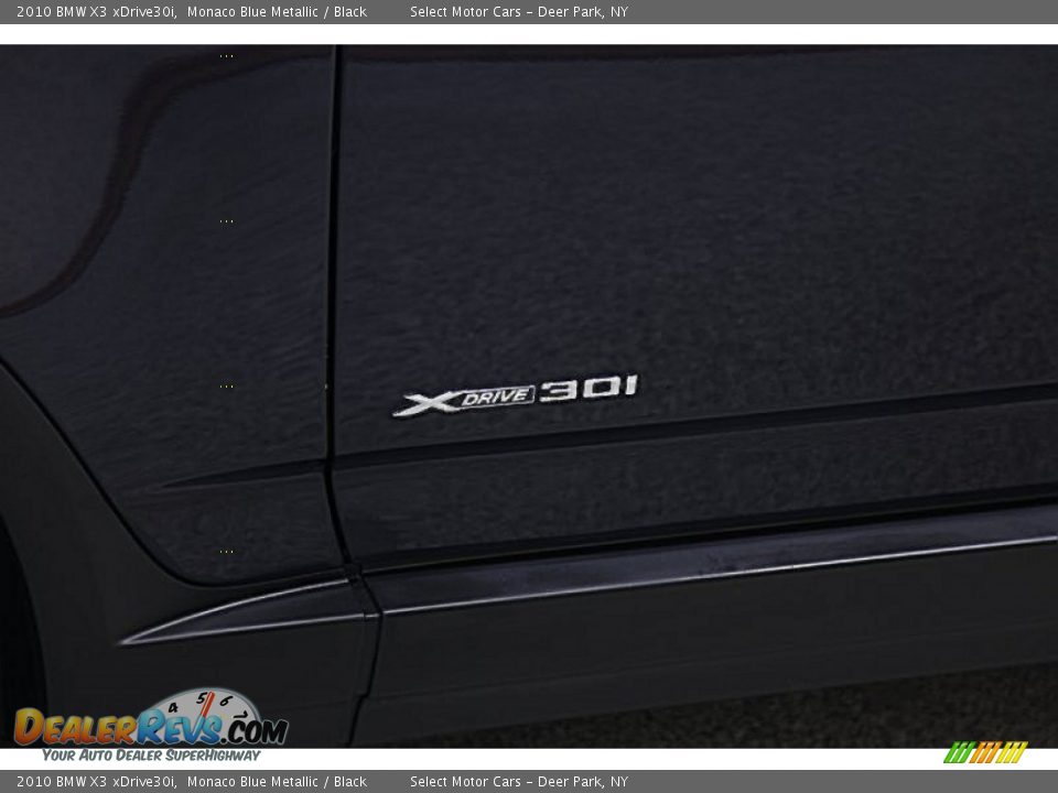 2010 BMW X3 xDrive30i Monaco Blue Metallic / Black Photo #8