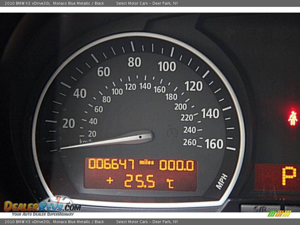2010 BMW X3 xDrive30i Monaco Blue Metallic / Black Photo #15