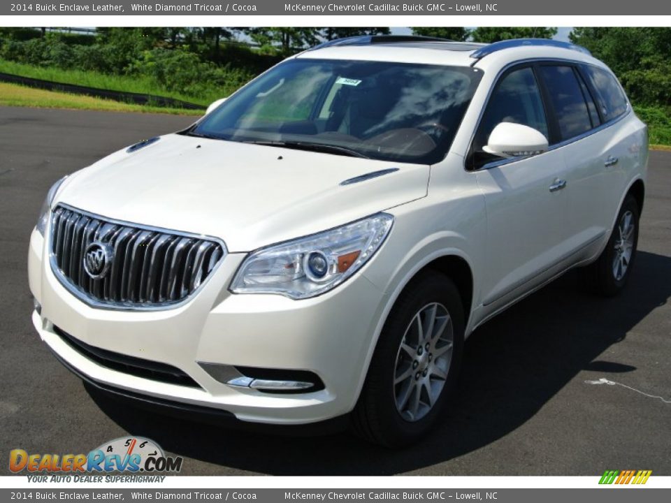 2014 Buick Enclave Leather White Diamond Tricoat / Cocoa Photo #2