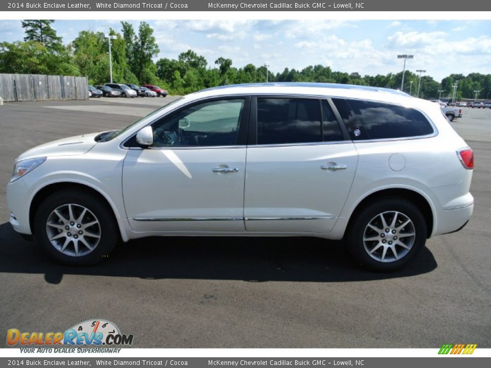 2014 Buick Enclave Leather White Diamond Tricoat / Cocoa Photo #3