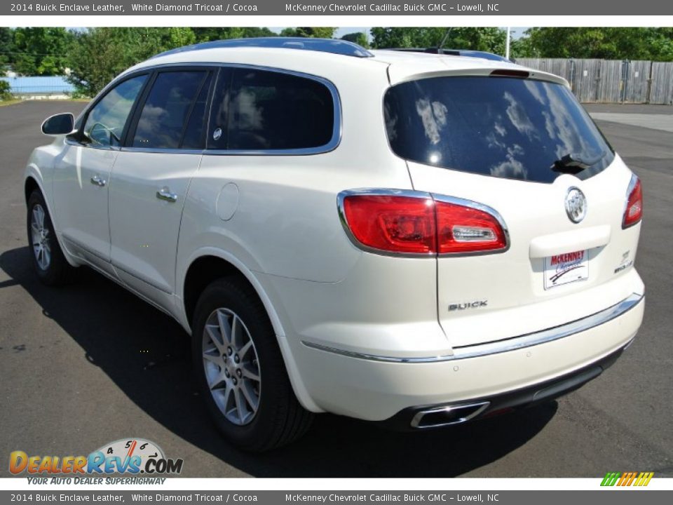 2014 Buick Enclave Leather White Diamond Tricoat / Cocoa Photo #4