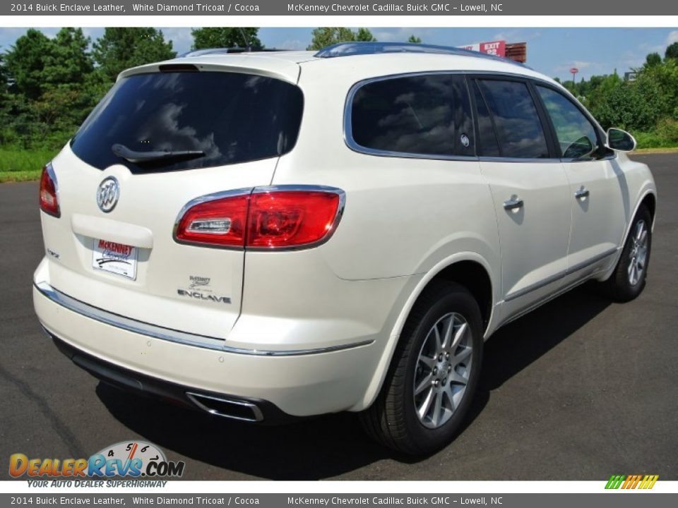 2014 Buick Enclave Leather White Diamond Tricoat / Cocoa Photo #5