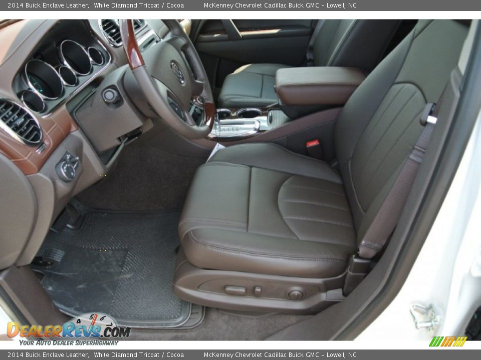 2014 Buick Enclave Leather White Diamond Tricoat / Cocoa Photo #8