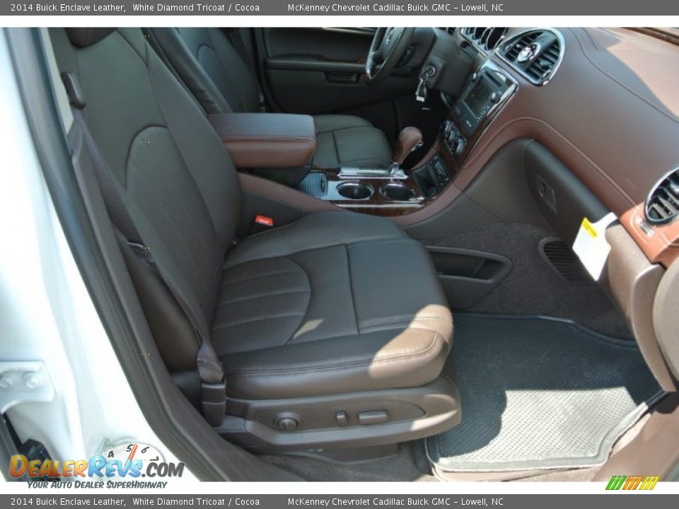 2014 Buick Enclave Leather White Diamond Tricoat / Cocoa Photo #18