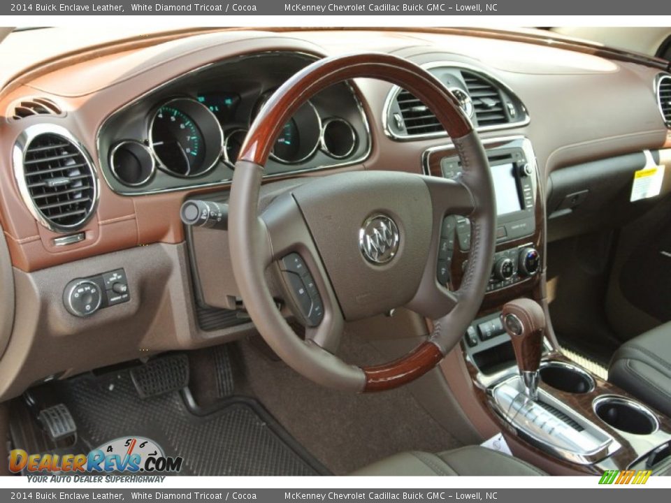 Dashboard of 2014 Buick Enclave Leather Photo #22
