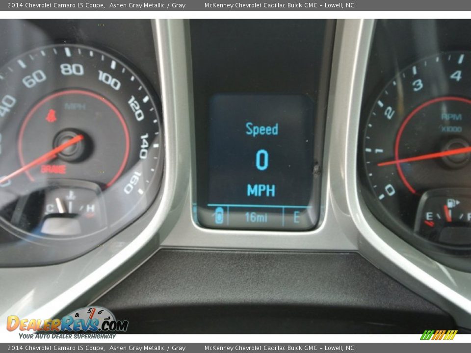 2014 Chevrolet Camaro LS Coupe Ashen Gray Metallic / Gray Photo #12
