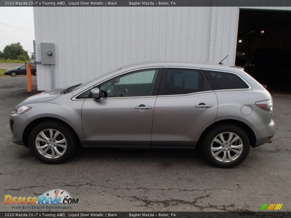 2010 Mazda CX-7 s Touring AWD Liquid Silver Metallic / Black Photo #1