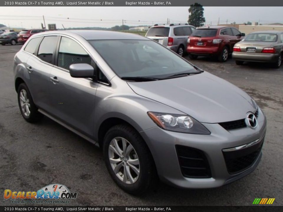 2010 Mazda CX-7 s Touring AWD Liquid Silver Metallic / Black Photo #4