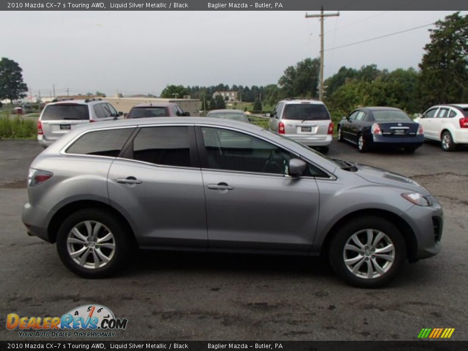 2010 Mazda CX-7 s Touring AWD Liquid Silver Metallic / Black Photo #5