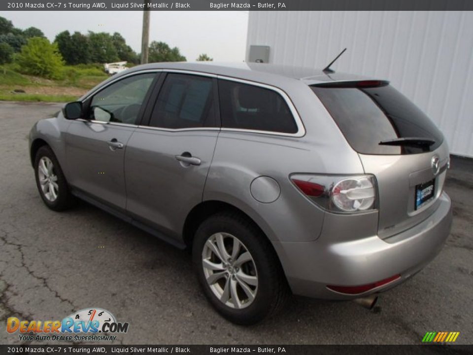 2010 Mazda CX-7 s Touring AWD Liquid Silver Metallic / Black Photo #8