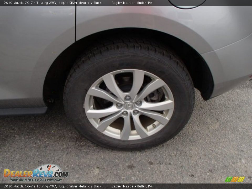 2010 Mazda CX-7 s Touring AWD Liquid Silver Metallic / Black Photo #9