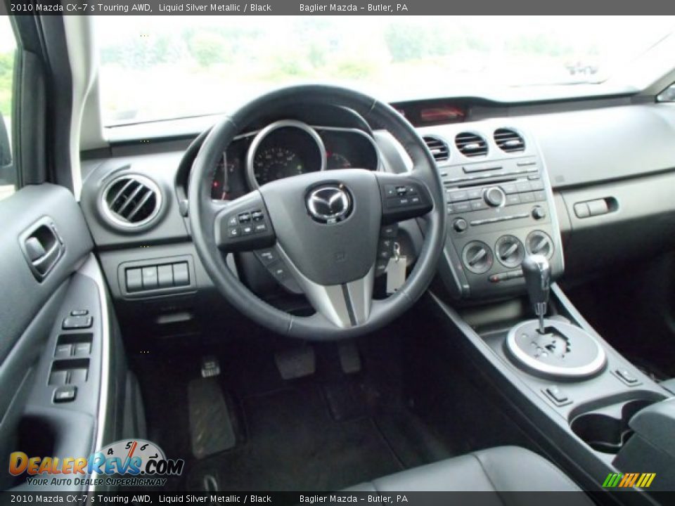 2010 Mazda CX-7 s Touring AWD Liquid Silver Metallic / Black Photo #14