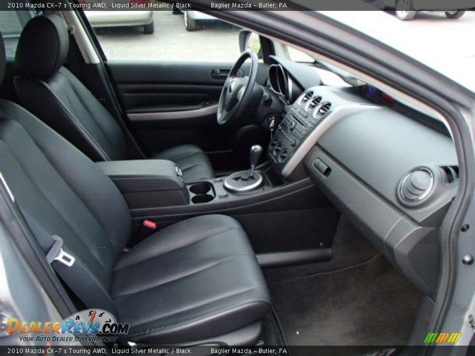 2010 Mazda CX-7 s Touring AWD Liquid Silver Metallic / Black Photo #16