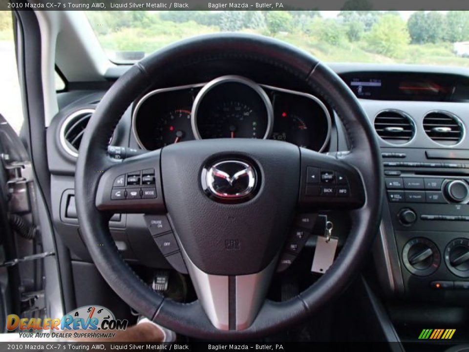 2010 Mazda CX-7 s Touring AWD Liquid Silver Metallic / Black Photo #22