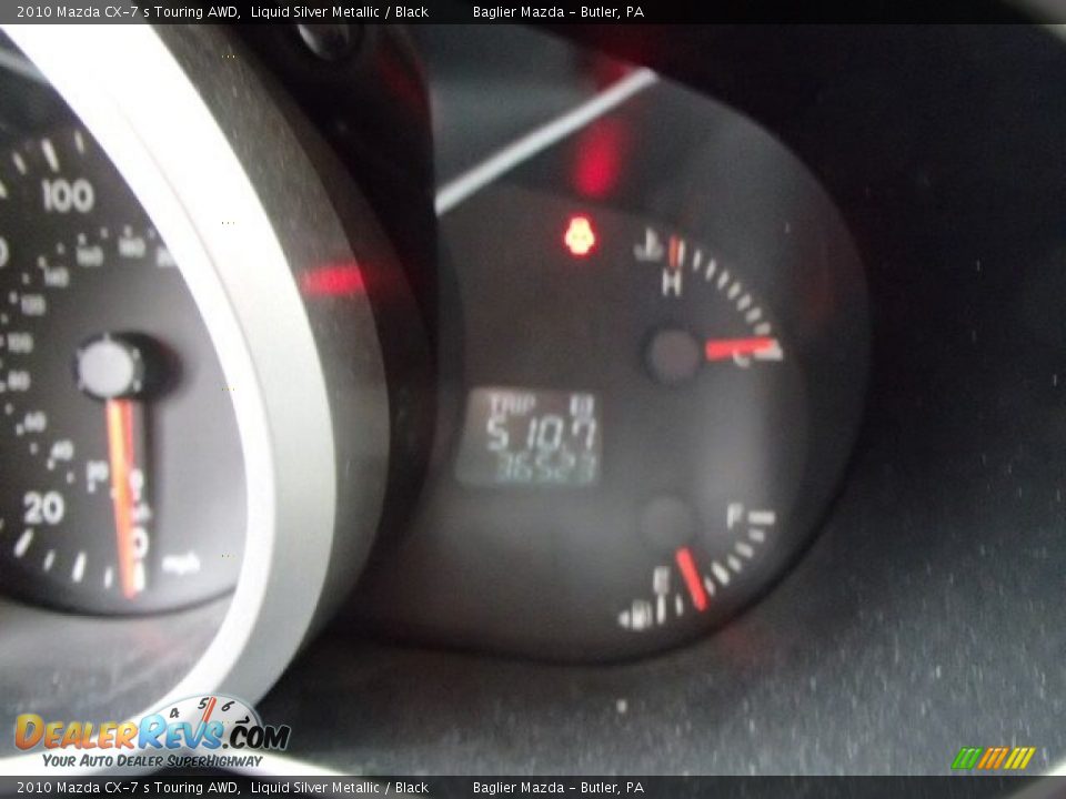 2010 Mazda CX-7 s Touring AWD Liquid Silver Metallic / Black Photo #24