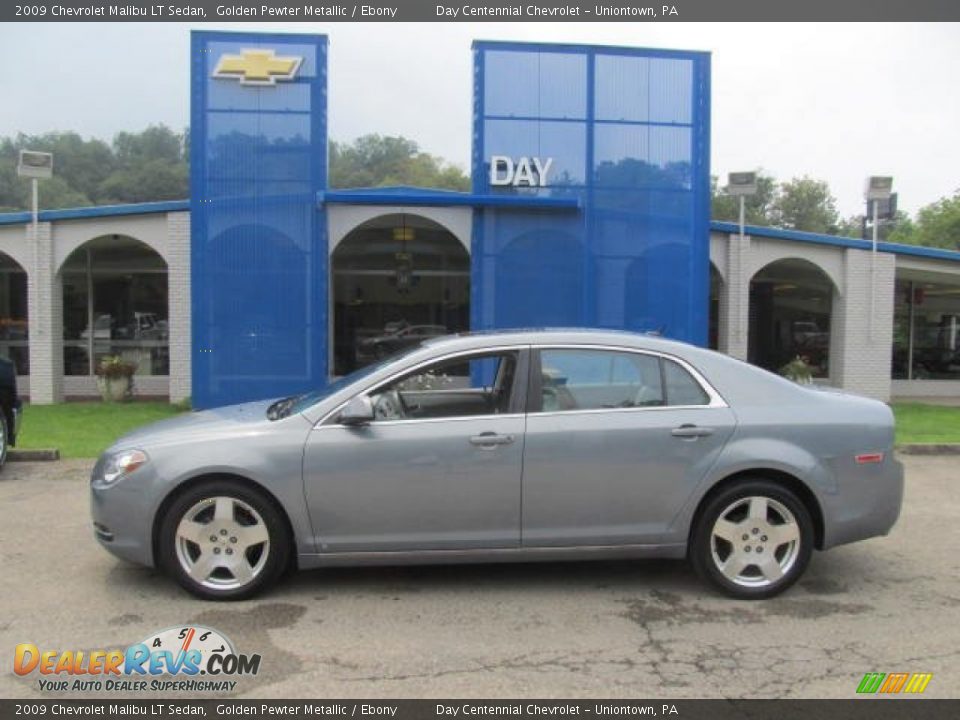 2009 Chevrolet Malibu LT Sedan Golden Pewter Metallic / Ebony Photo #2