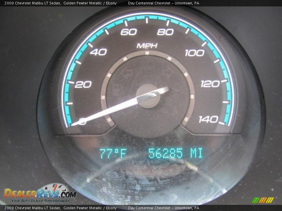 2009 Chevrolet Malibu LT Sedan Golden Pewter Metallic / Ebony Photo #20