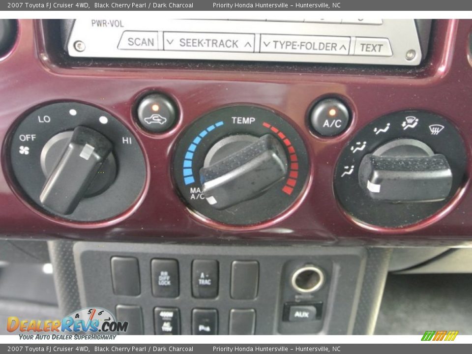 2007 Toyota FJ Cruiser 4WD Black Cherry Pearl / Dark Charcoal Photo #15